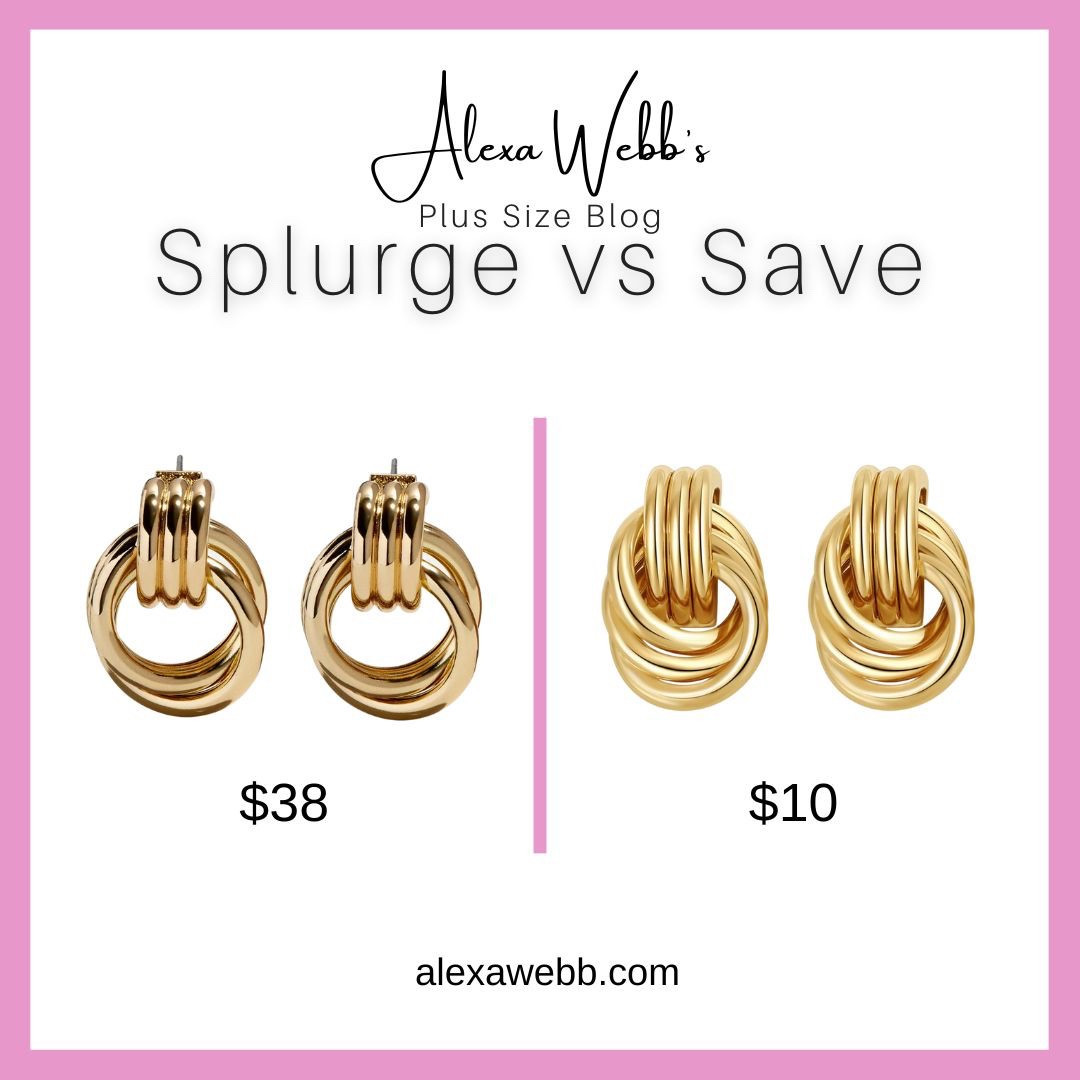 Knot Earrings- Splurge vs Save by Alexa Webb #plussize

#LTKStyleTip #LTKOver40 #LTKPlusSize