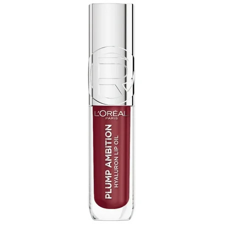 L Oréal Paris Plump Ambition Hyaluron Lip Oil 24HR Care Lip Gloss with Hyaluronic Acid Berry Jolie 0.16 fl oz | Walmart (US)