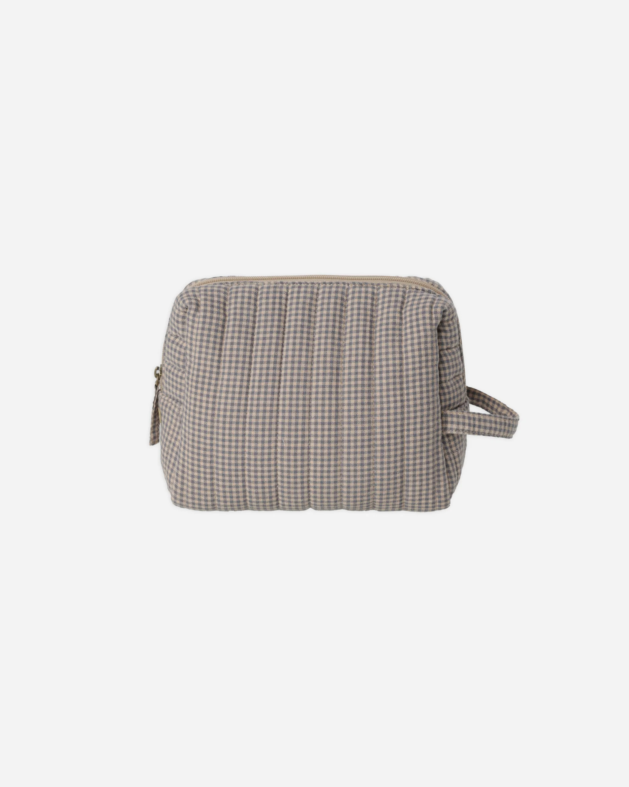 Toiletry Bag || Indigo Gingham | Rylee + Cru