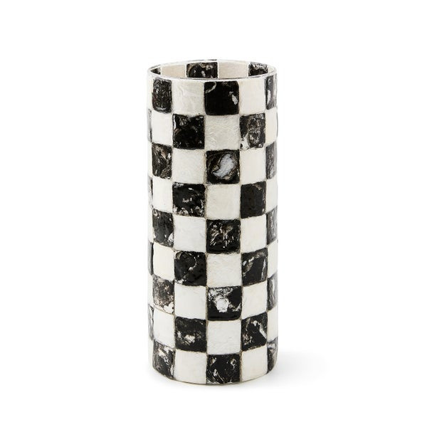 MacKenzie-Childs Courtly Check Capiz Vase | MacKenzie-Childs