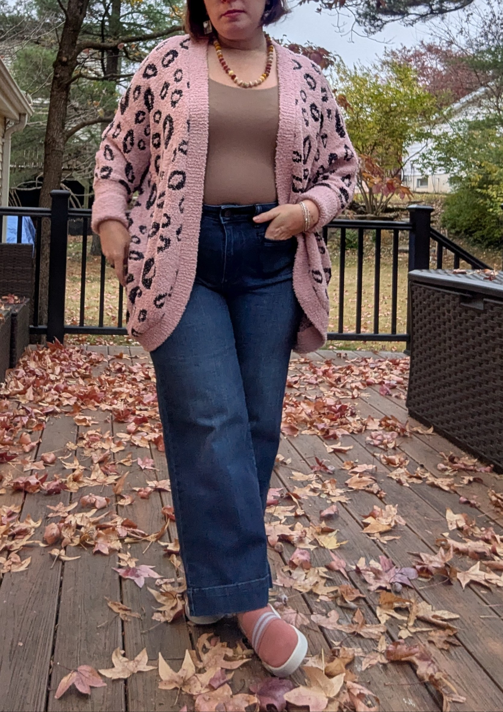 Sweater loose in true size, jeans tts and petite, shoes smaller size, tee tts

#LTKSeasonal #LTKPetite #LTKMidsize