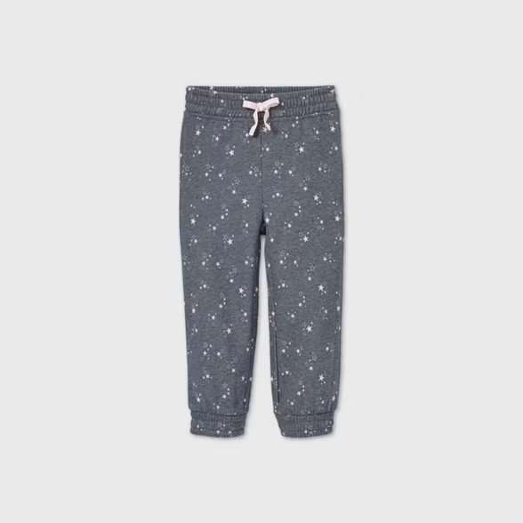 Grayson Mini Toddler Girls' Star Jogger Pants - Navy | Target