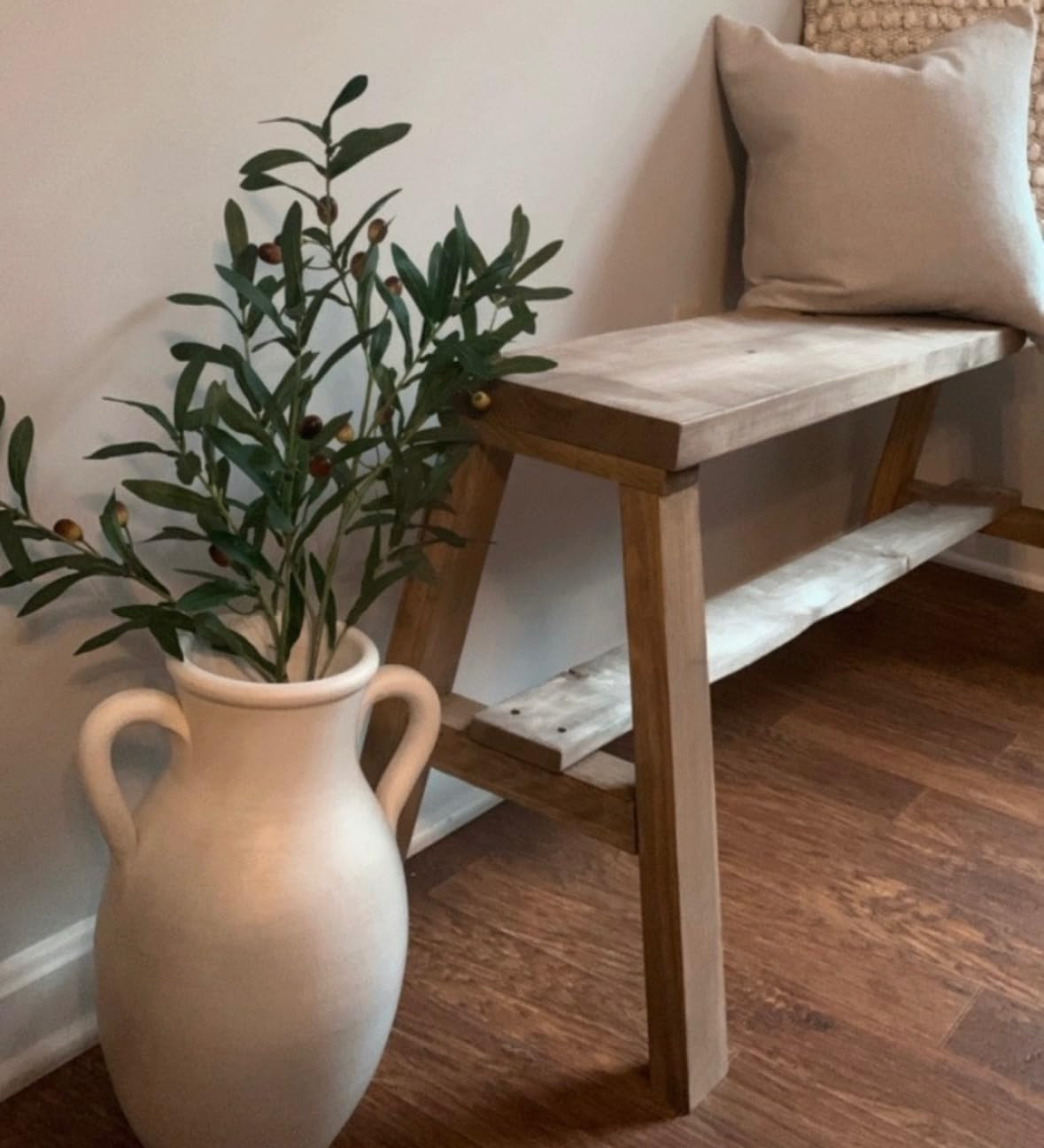 SHACOS 6 PCS Fake Olive Branches for Vases 39" Tall Long Greenery Stems Faux Olive Tree Branches ... | Amazon (US)