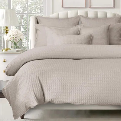 Honeycomb Waffle Coverlet Set 8 Piece | Wayfair North America