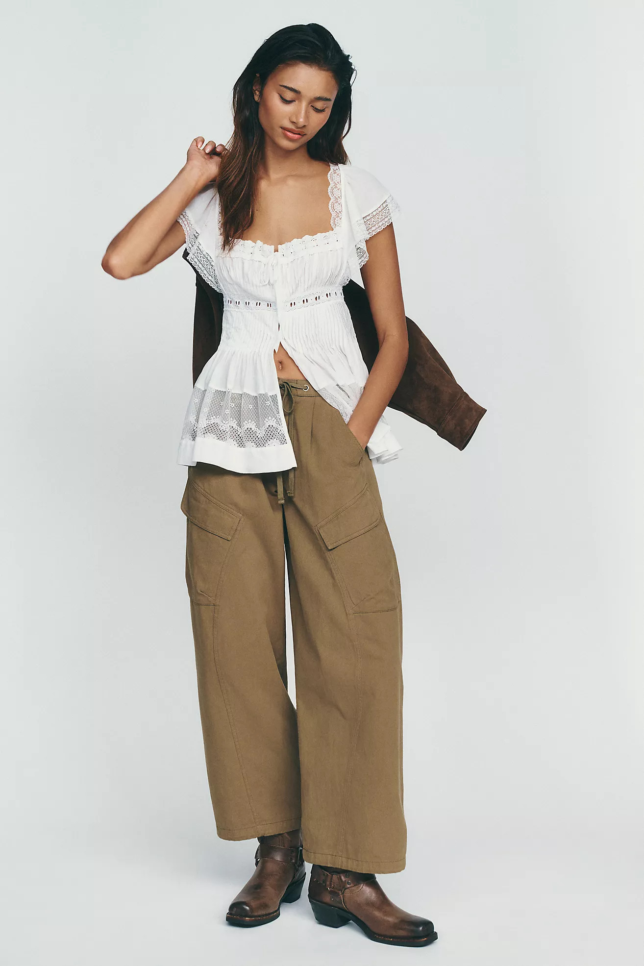 Whiteroom + Cactus Ridley 100% Cotton Utility Pants | Anthropologie (US)