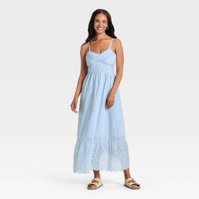Women's Cami Midi Sundress - Universal Thread™ Light Blue S | Target