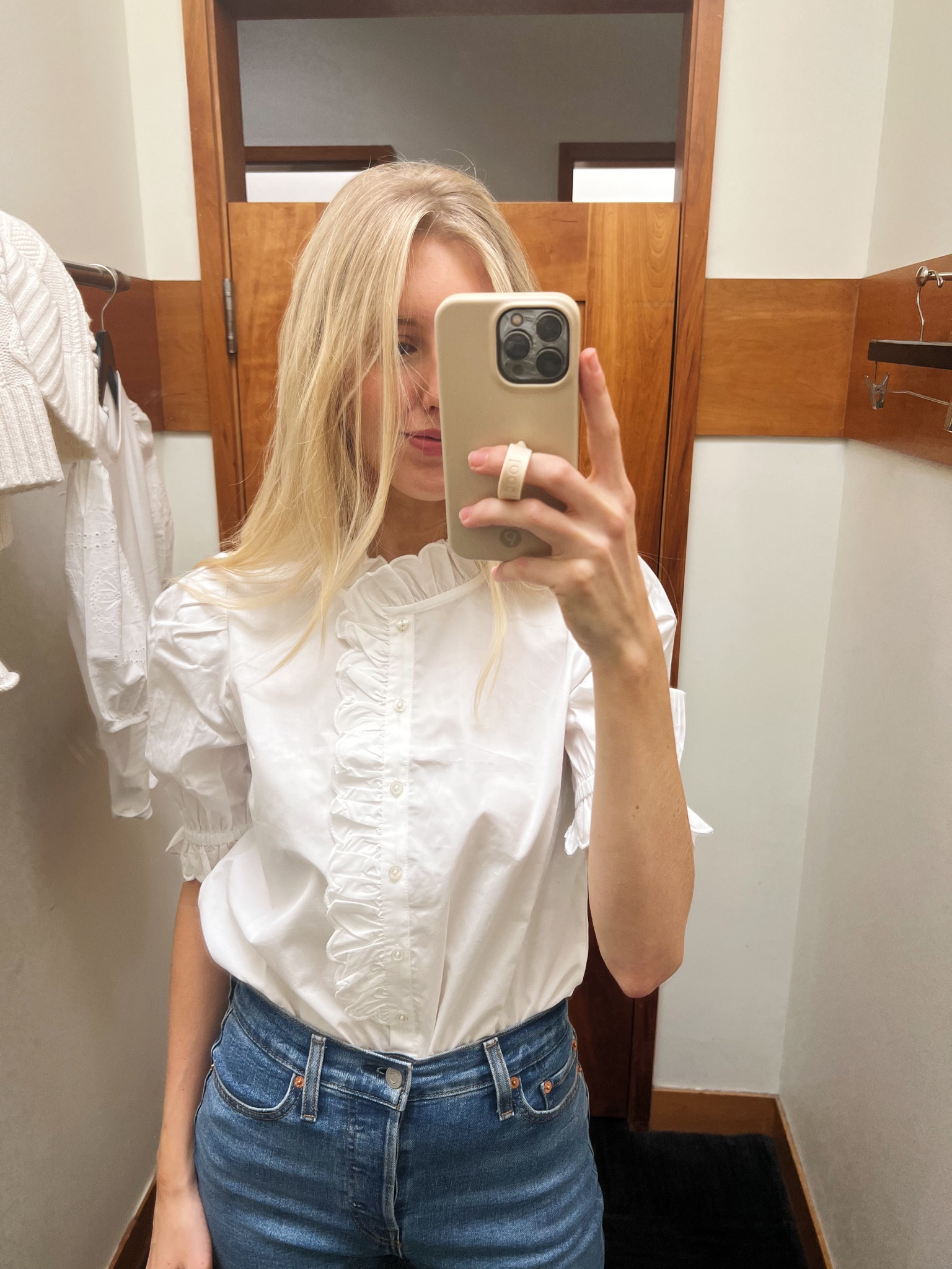 Ruffle top from j.crew