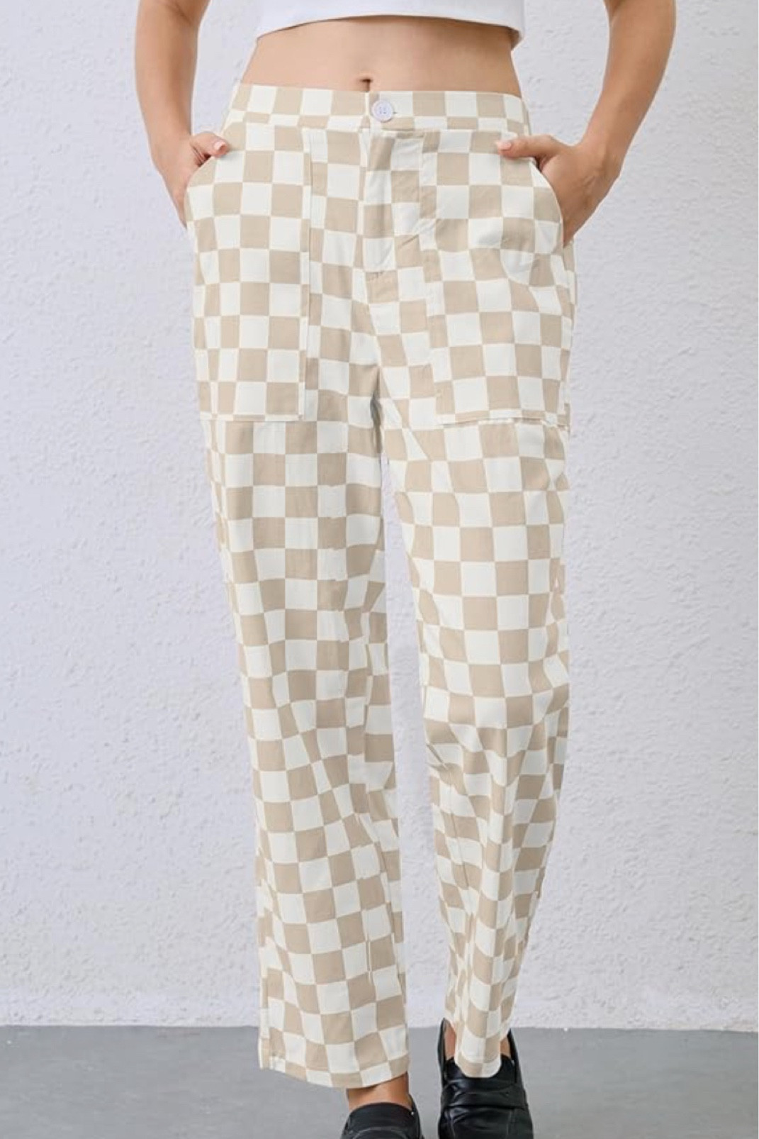 wow neutral checkered pants to match the baby outfit….i think yes. 

#LTKGiftGuide