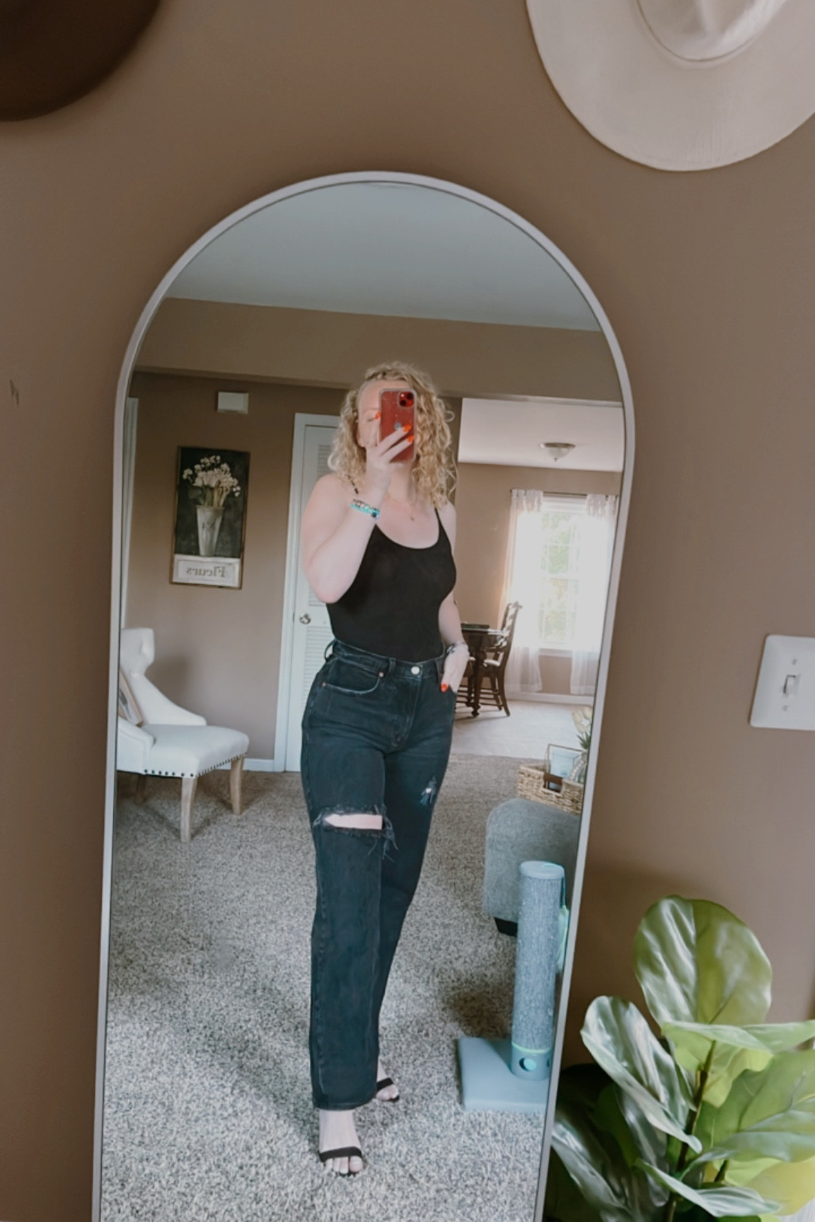 Black jeans, Abercrombie jeans, everyday style, date night outfit, basic outfit inspo, sandal heels, black heels, revolve bodysuit, outfit of the night 

#LTKcurves #LTKunder100 #LTKstyletip