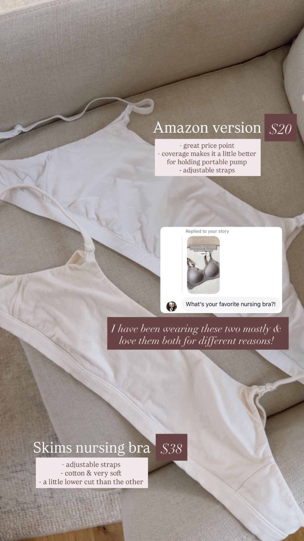 Both of these nursing bras have been so great! I love having the different materials! 

Loverly Grey, nursing bras, nursing essentials, breastfeeding essentials, Amazon find, Skims

#LTKBaby #LTKmomlife