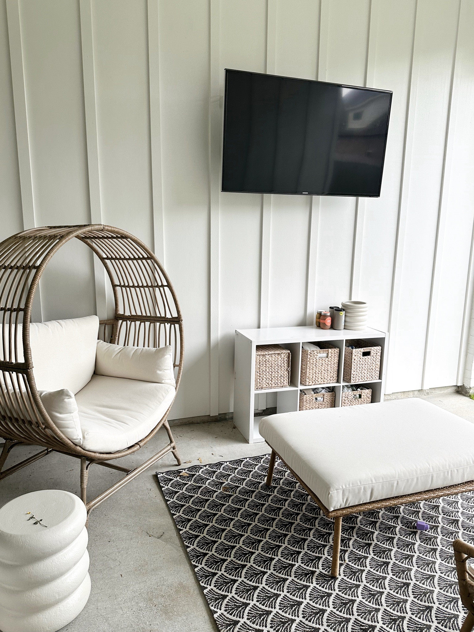 Our patio refresh 🤍 Most items are from Target + my egg chair is from Walmart! 

Patio decor, spring patio decor, patio furniture, target patio furniture, target spring decor, target spring refresh, Walmart patio decor, Walmart spring decor, patio update, patio decor inspo, patio inspo Outdoor patio decor, boho patio inspiration, white wicker patio set , rattan patio furniture, outdoor rugs, black and white rug, lanterns, pool furniture, planter and plants, amazon patio, outdoor pillows,  white patio chairs, patio styling, summer oasis, backyard oasis 


#LTKhome #LTKxTarget