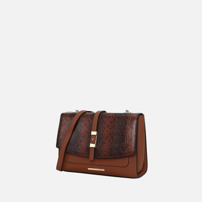 MKF Collection Melody Vegan Leather Women’s Crossbody Shoulder Handbag Purse by Mia K - Cognac | Target