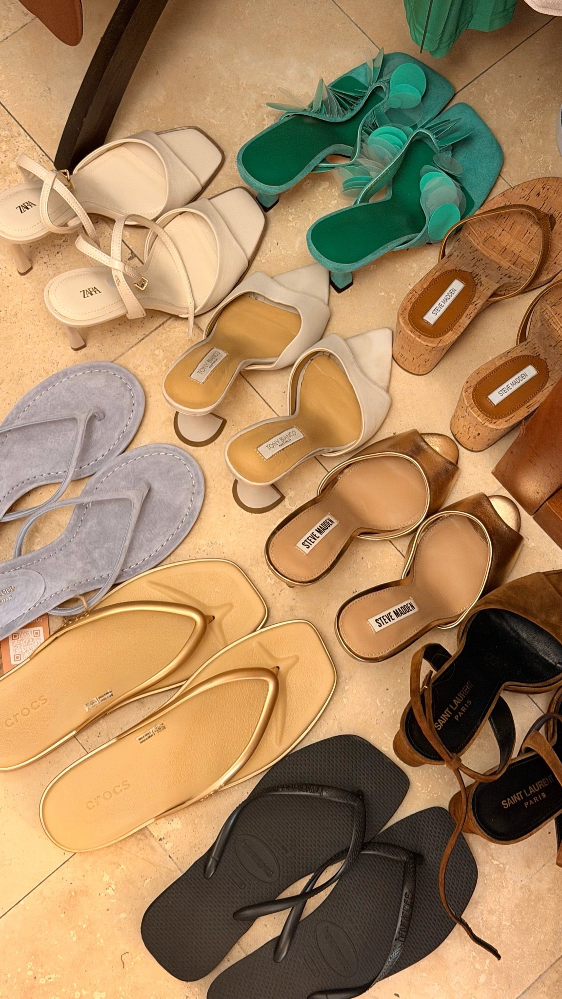 My vacation shoe lineup