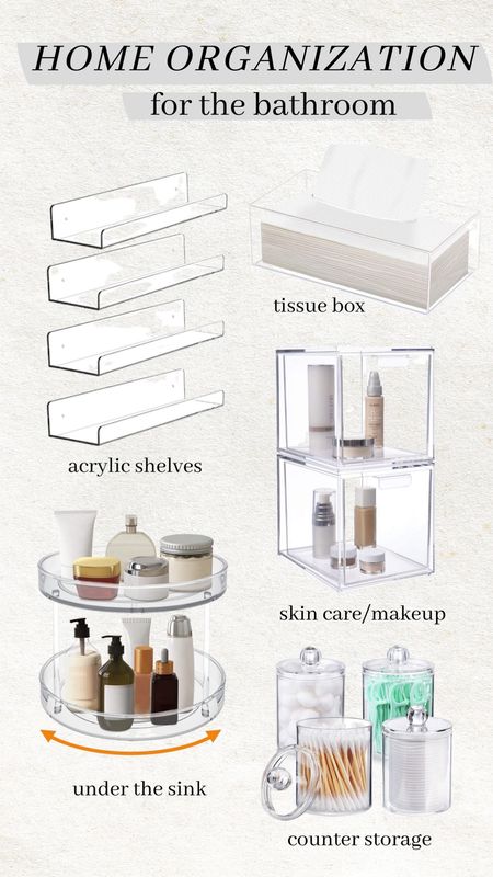 Getting organized for the new year! These acrylic organizers are an easy and affordable way to update your bathroom ✨

Bathroom organization; master bathroom; bathroom updates; makeup storage; beauty organization; acrylic shelves; amazon home; amazon finds; Christine Andrew home 

#LTKhome #LTKunder50 #LTKbeauty