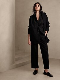 Brushed Knit Long Jacket | Banana Republic Factory