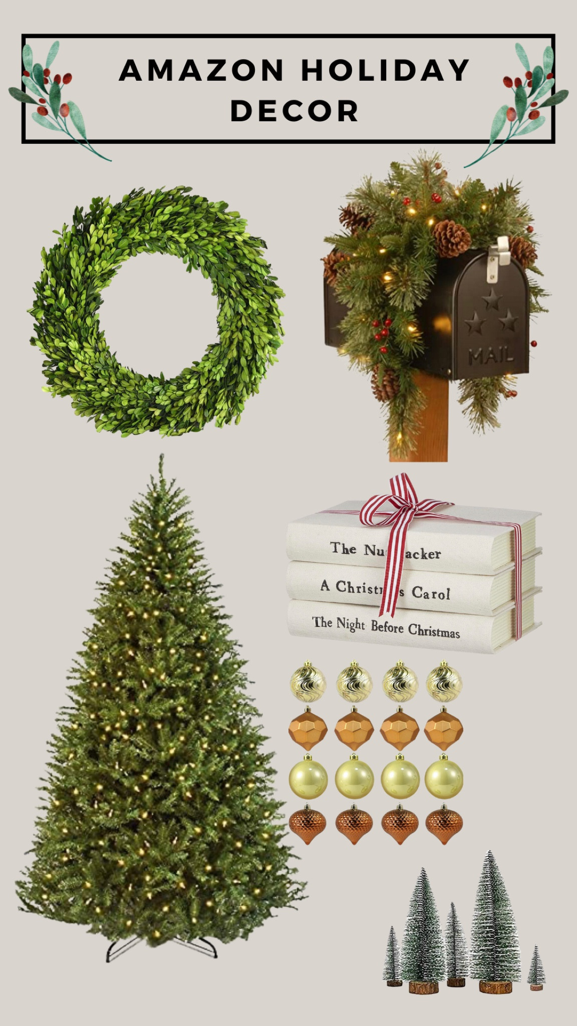 Holiday decor on Amazon #amazonfinds #amazon #holiday #christmas #christmasdecor #amazonhome #amazonhomefinds 

#LTKhome #LTKHoliday #LTKSeasonal