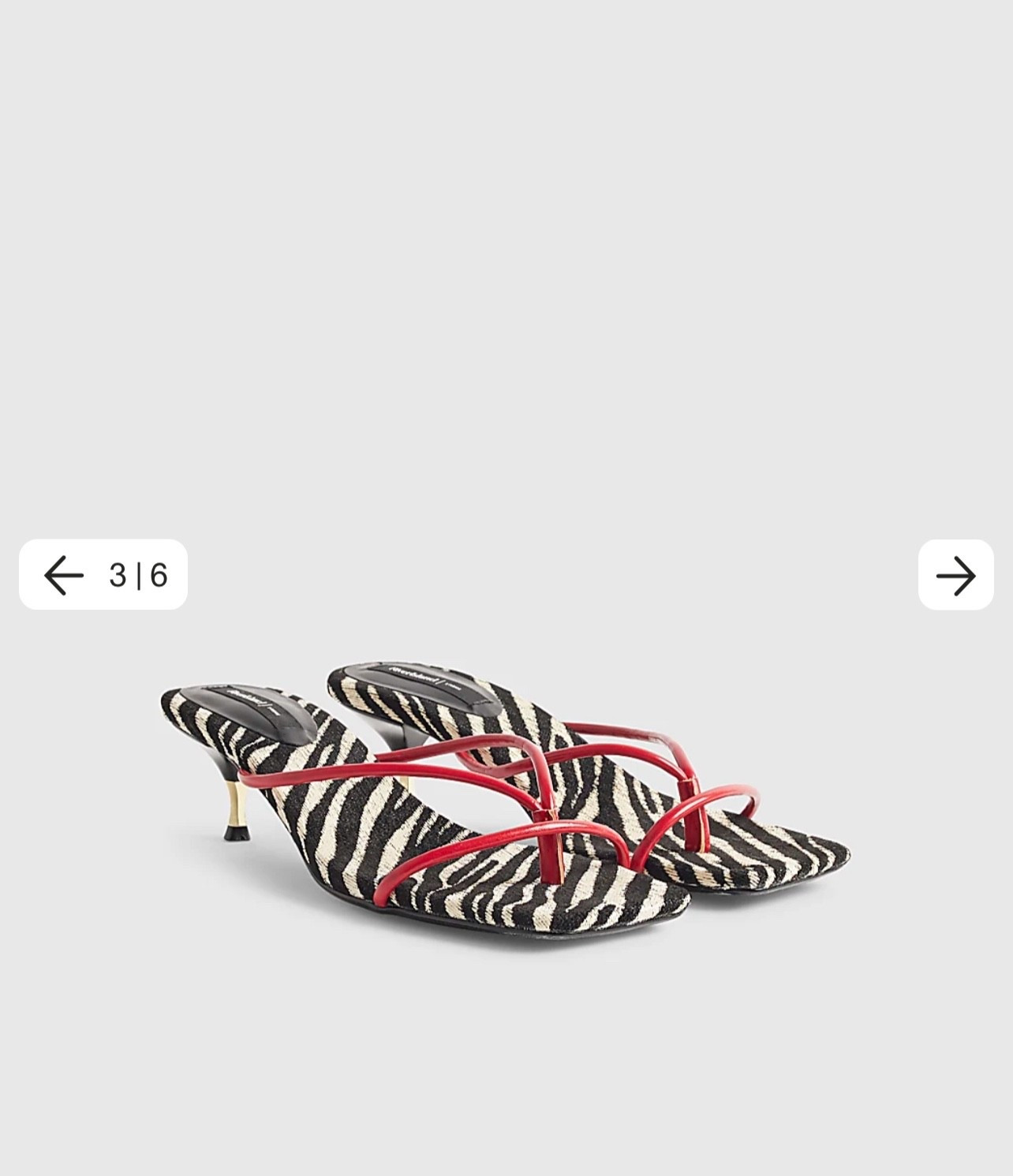 River island new in 
Zebra heels 