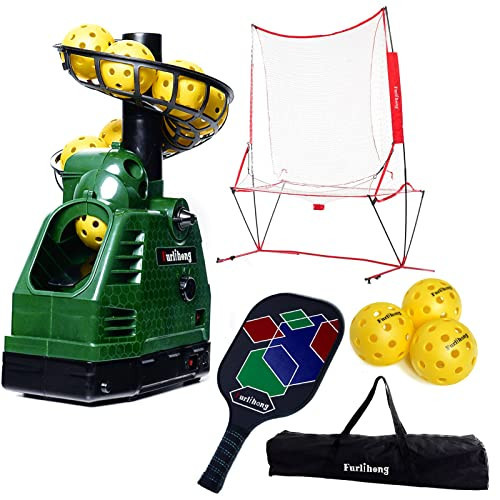 Furlihong 680PBH Pickleball Starter Kit, Including Launch Machine, Ball Recycling Net, Pickleball Paddle, 3 x Pickleballs and Carrying Bag | Amazon (US)