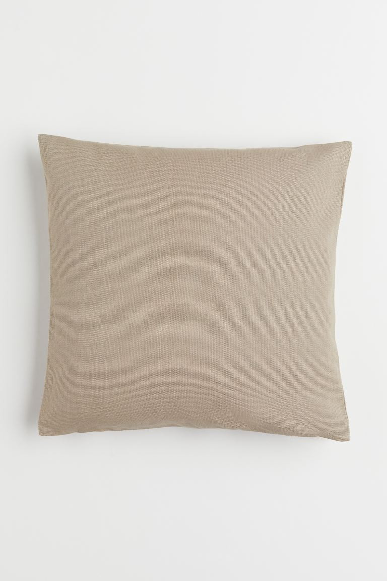 Cotton Canvas Cushion Cover - Beige - Home All | H&M US | H&M (US + CA)