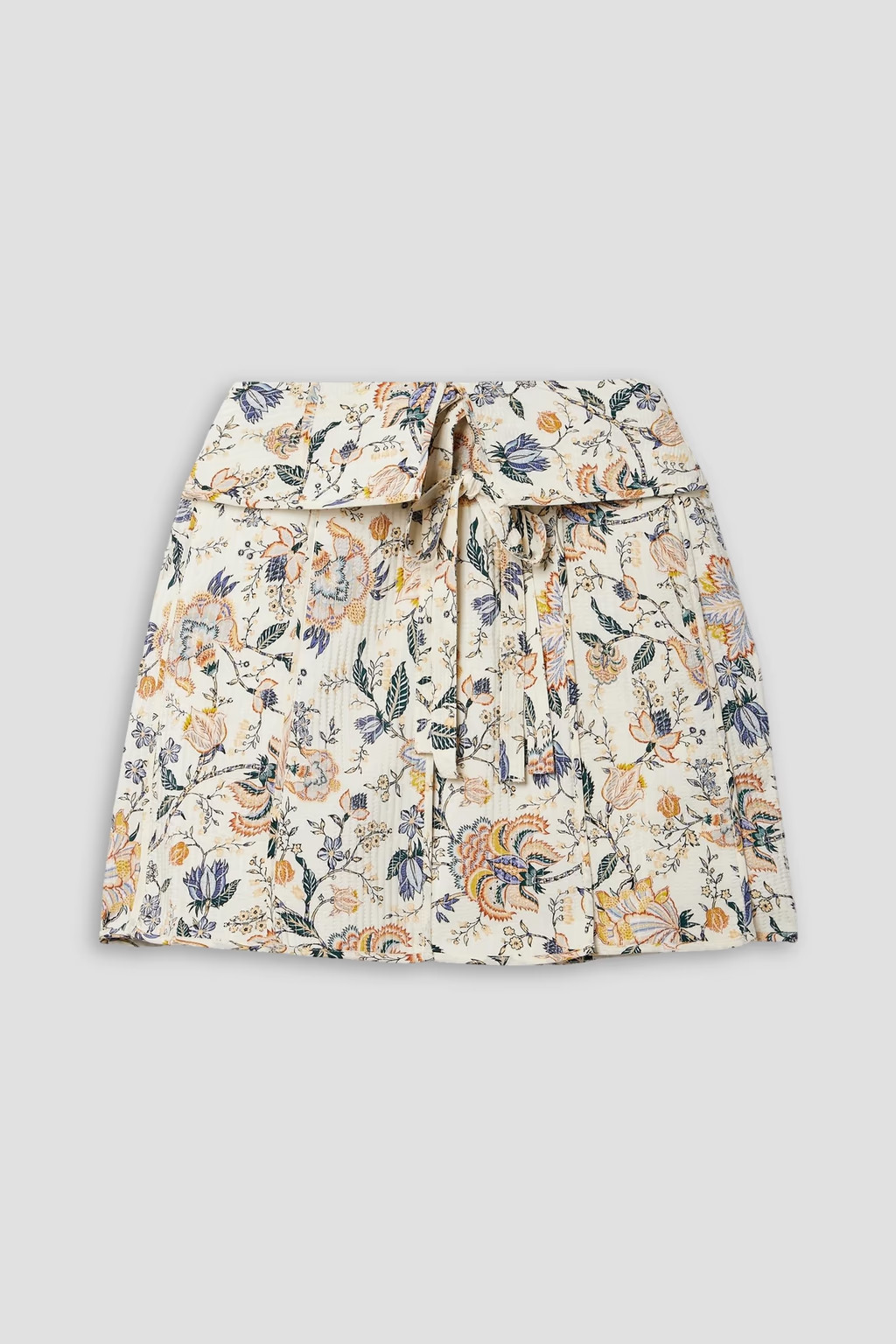 Dimi quilted floral-print silk mini wrap skirt | The Outnet (US and CA)