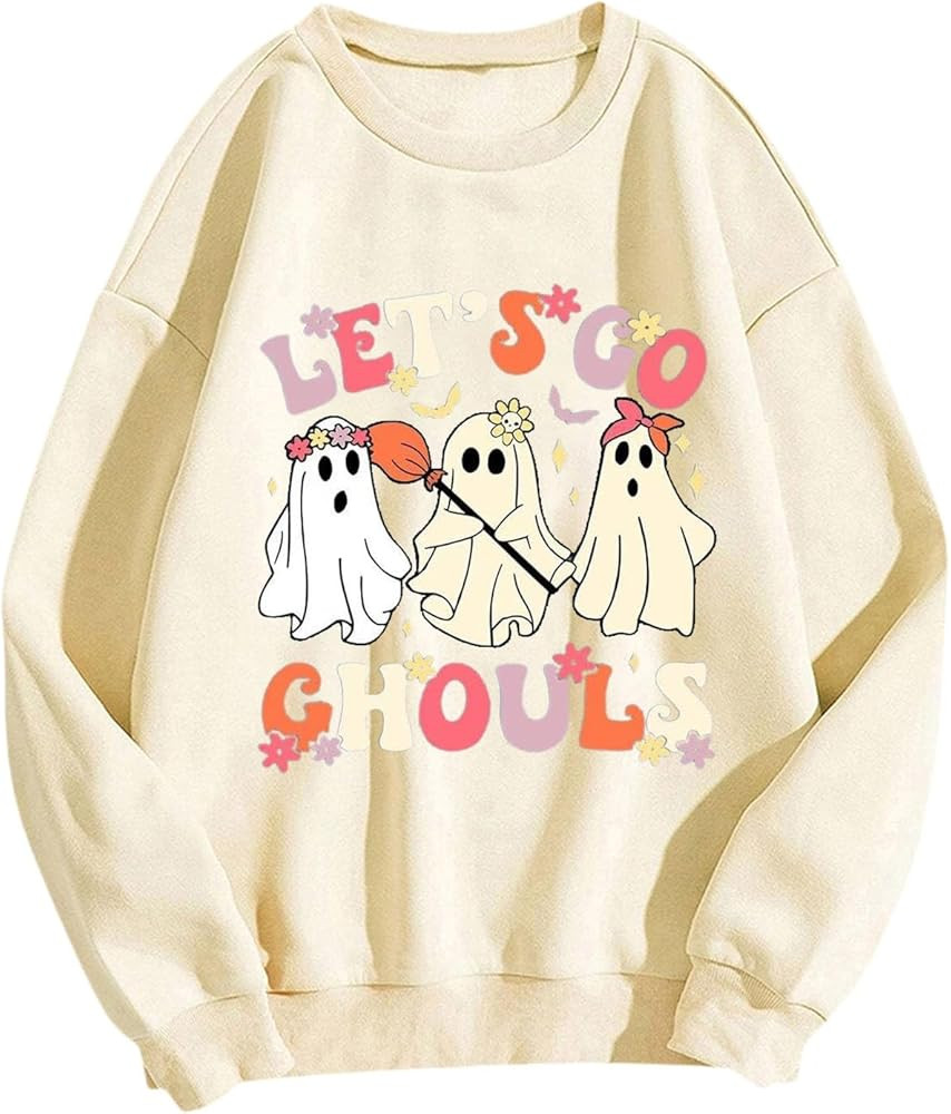 California Sweatshirts For Teen Girls Round Neck Letter Graphic Oversize Pullover Comfy Casual Pu... | Amazon (US)
