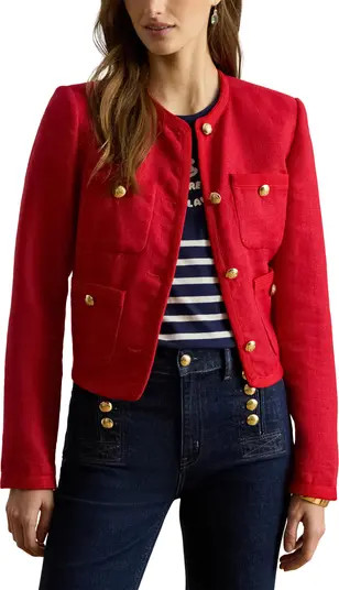 Linen Herringbone Jacket | Nordstrom