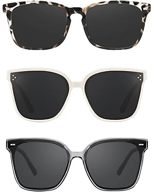 TIJN Polarized Sunglasses Women Men Oversized,UV Protection Sun Glasses Trendy Style,Large Square... | Amazon (US)