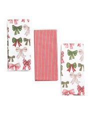 Set Of 3 Bow Kitchen Towels | Entertaining | Marshalls | Marshalls