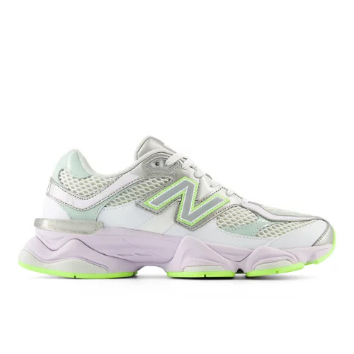 New Balance Unisex 9060 Sneakers - White/Grey/Purple/Green (Size 6.5) | New Balance Athletics, Inc.