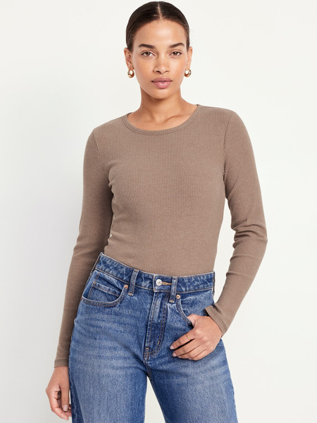 Plush-Knit Long-Sleeve T-Shirt | Old Navy (US)
