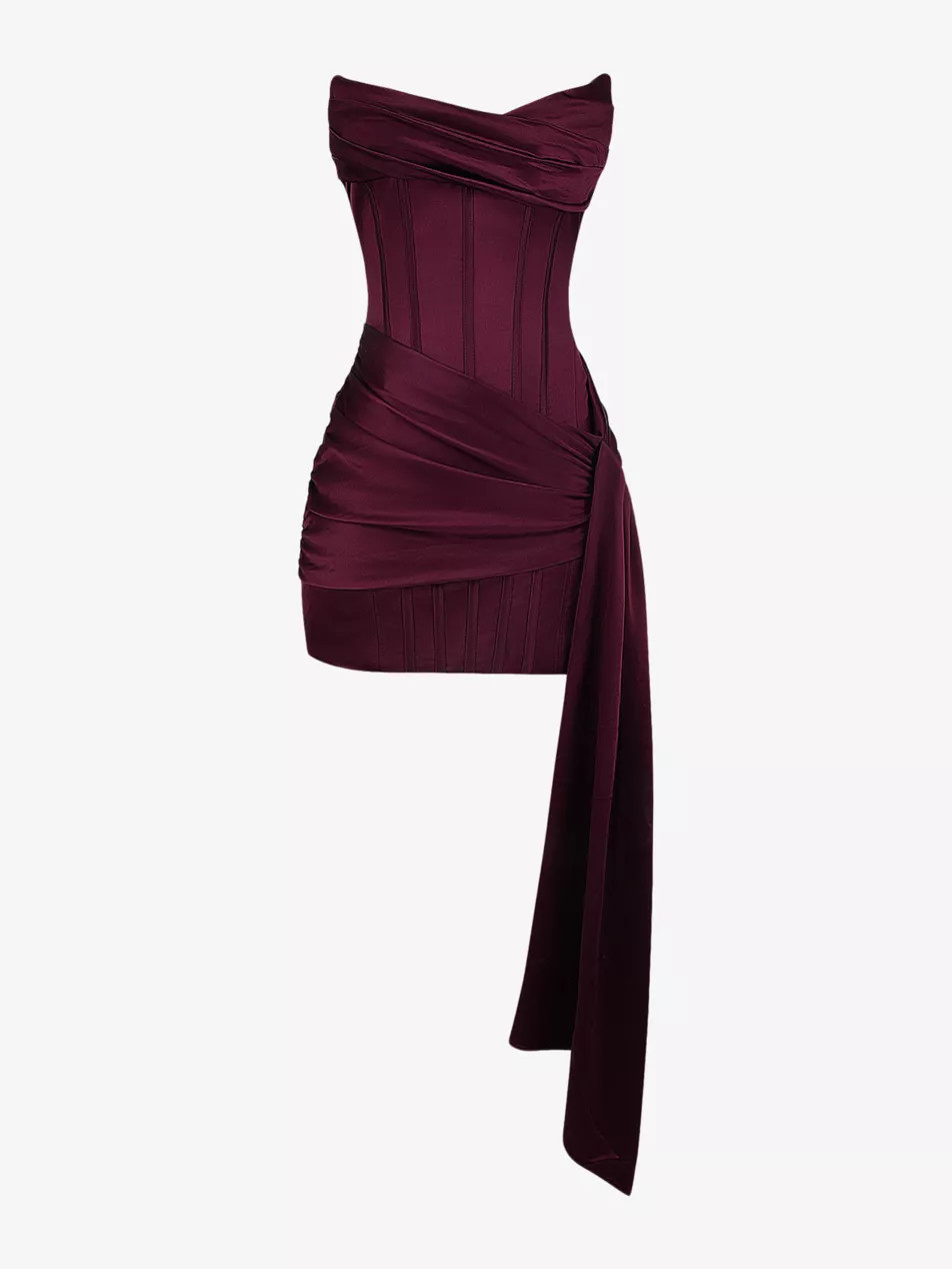 Loubella corseted satin mini dress | Selfridges