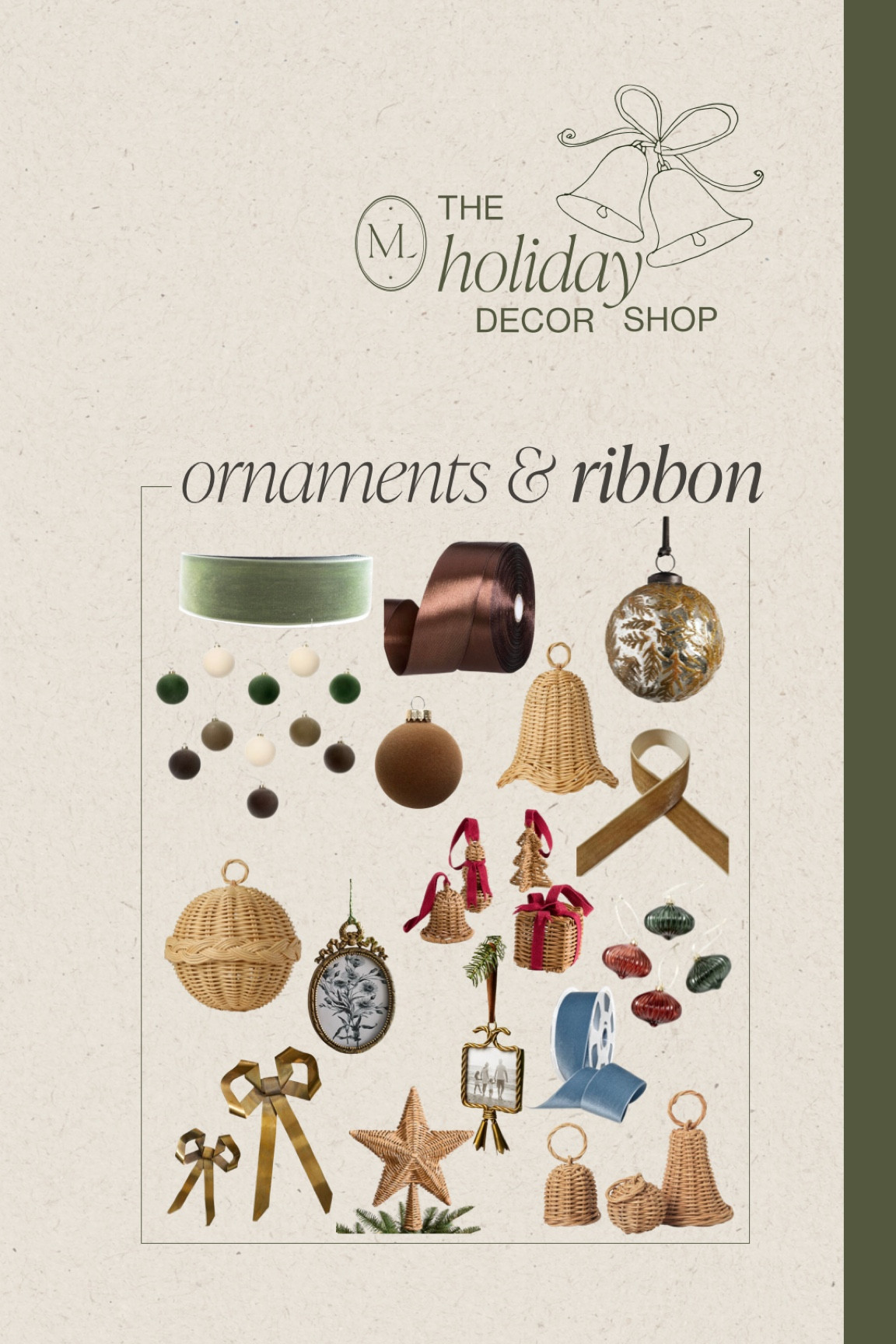 Holiday decor shop ornaments and ribbons 

#LTKHoliday #LTKSeasonal #LTKHome