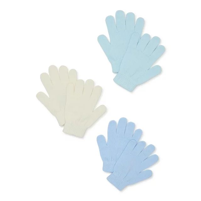 Wonder Nation Girls Gloves, 3-Pack | Walmart (US)