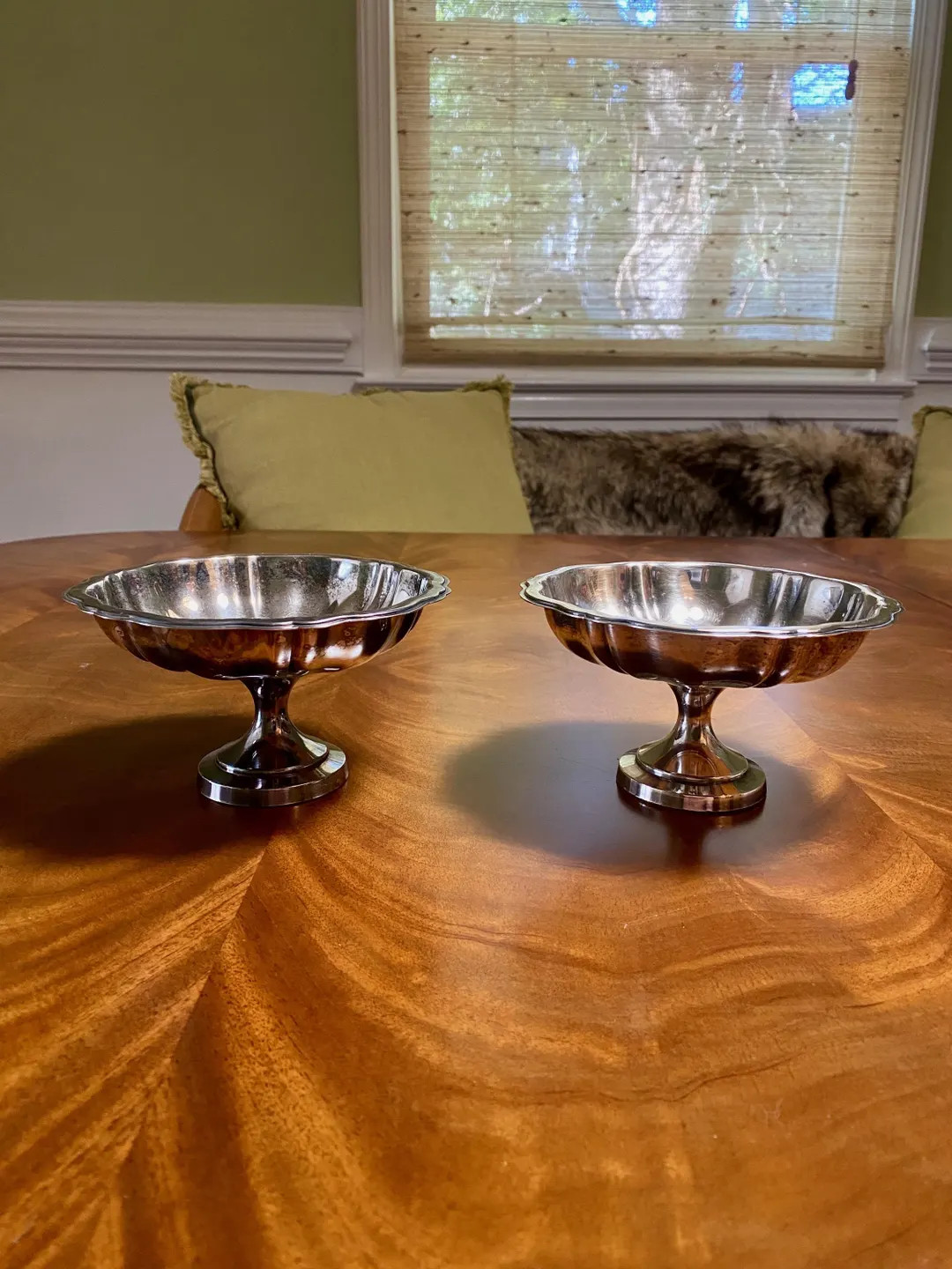 Pair of Vintage Oneida Silver Plate Compotes - Etsy | Etsy (US)