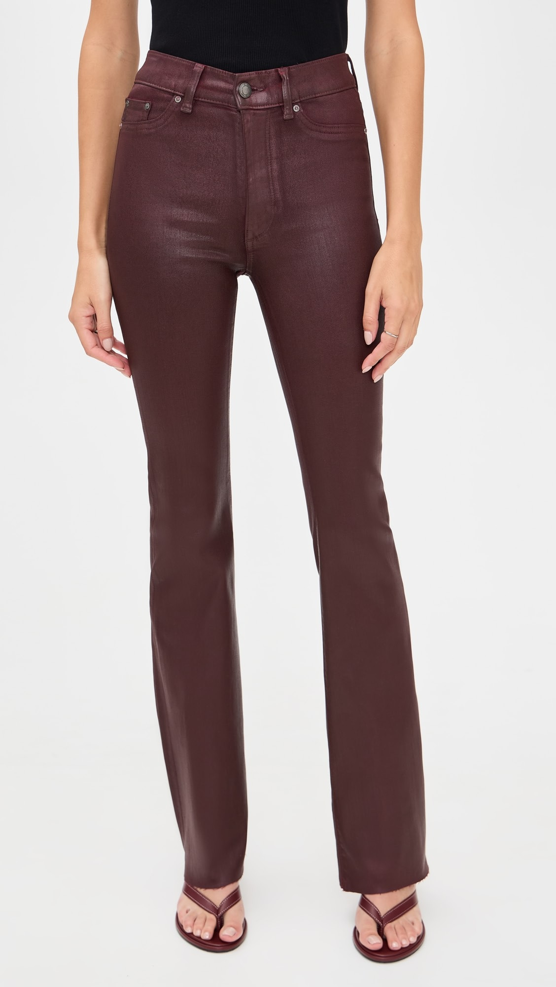 Bridget Bootcut Instasculpt Coated Jeans | Shopbop