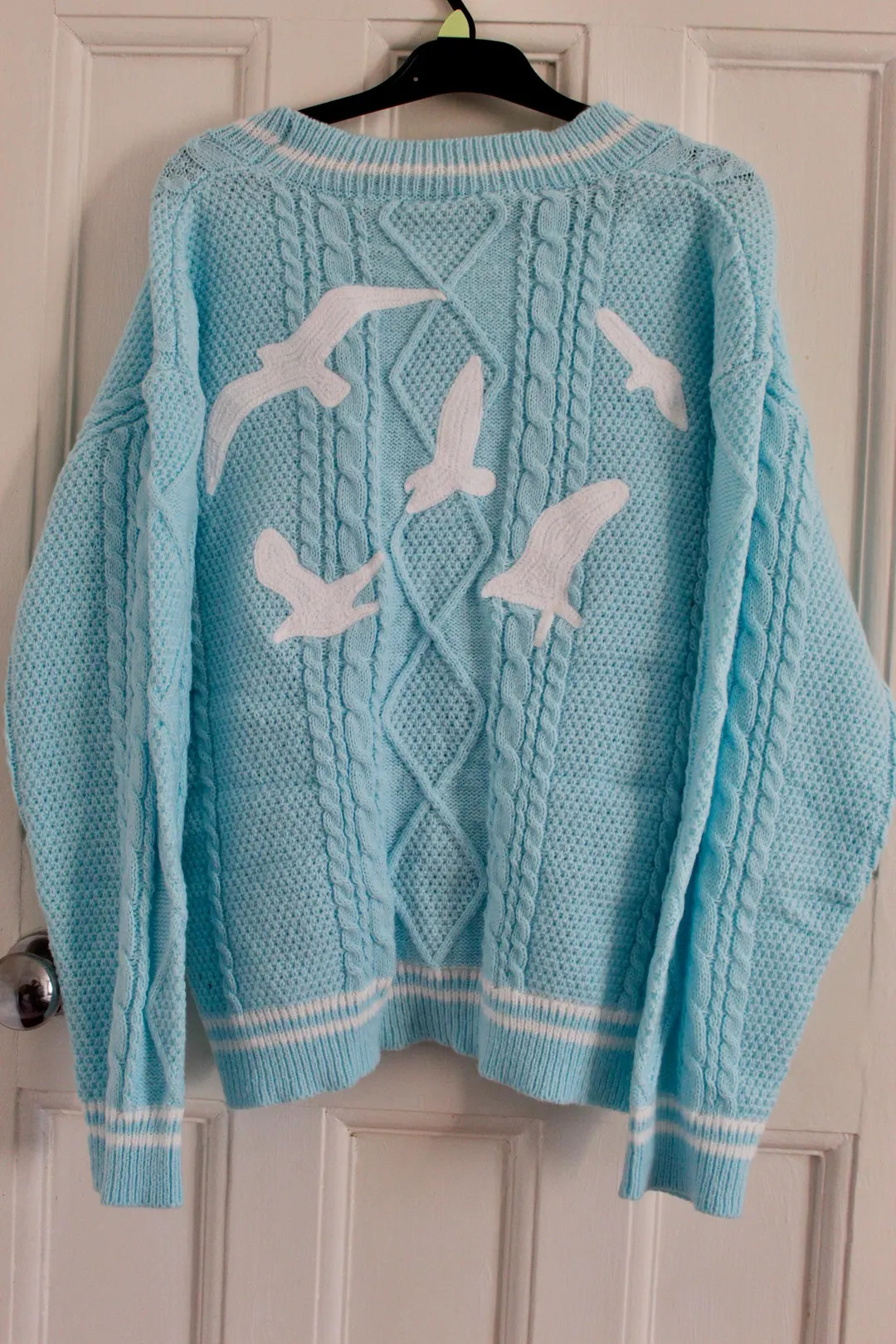 1989 Blue Sweater With Birds Folklore Cardigan,handmade Folklore Cardigan, Folklore Cardigan, Fol... | Etsy (US)