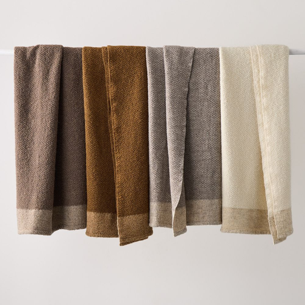 Basketweave Boucle Throw | West Elm (US)