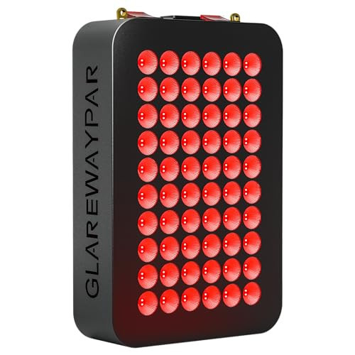 Red Light Therapy for Body Face, Infrared Light Therapy Light with RED 660nm, Near Infrared 850nm for Skin, Pain Relief, Anti-Aging, Energy, Black | Amazon (US)