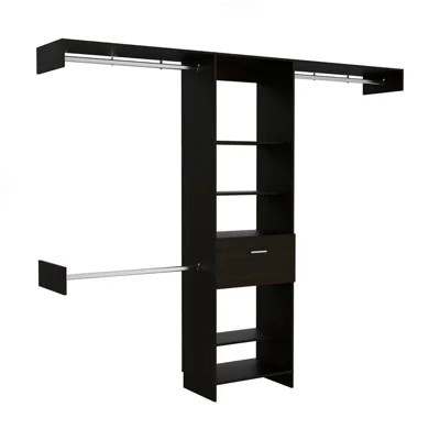 250 Closet System British, Bedroom, Black | Wayfair North America