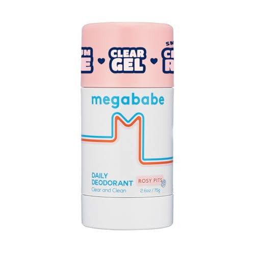 Megababe Rosy Pits Deo, Fresh Rose, 72Hr Protection, Aluminum-Free, 2.6 oz | Amazon (US)