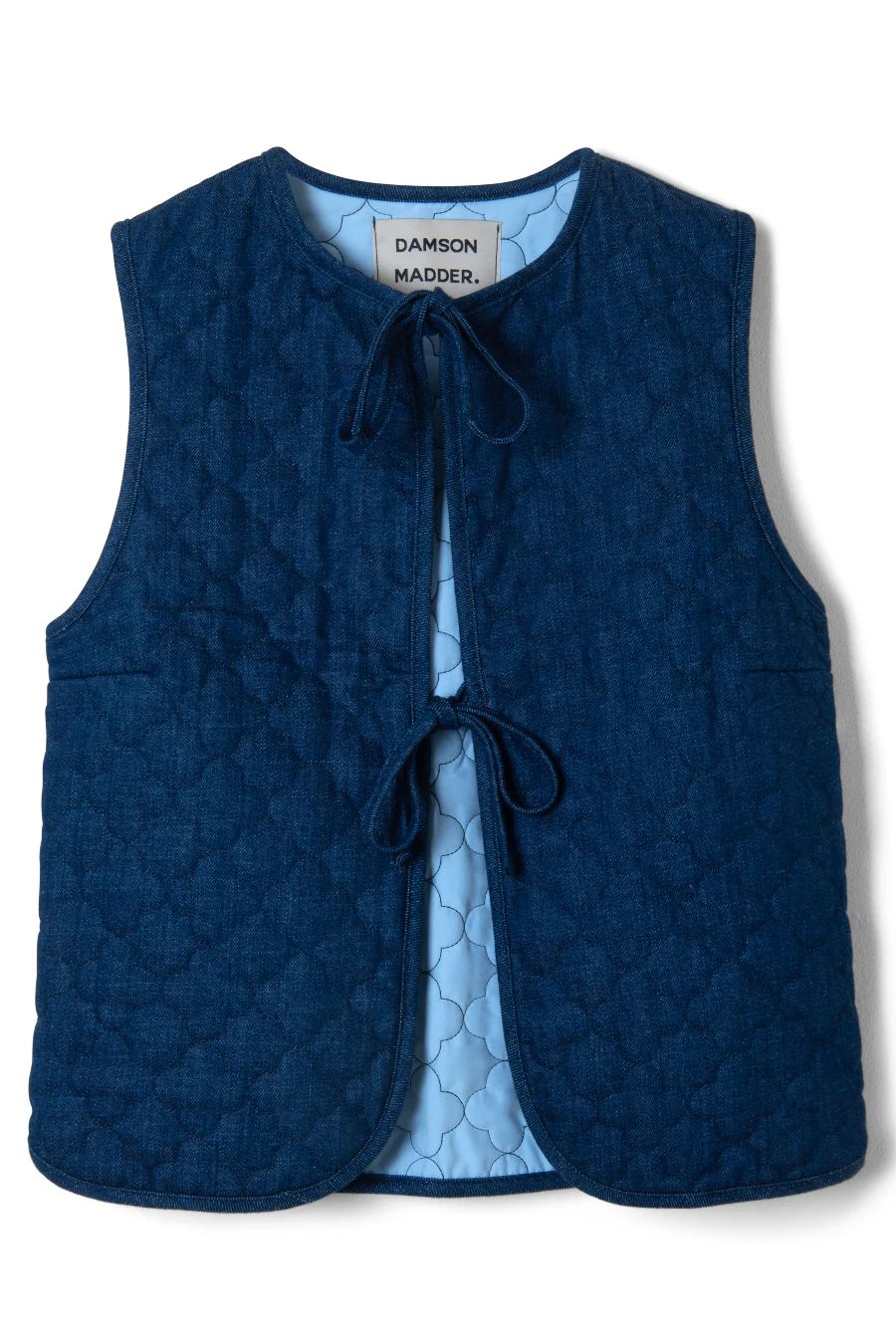 tilly gilet - denim | Damson Madder