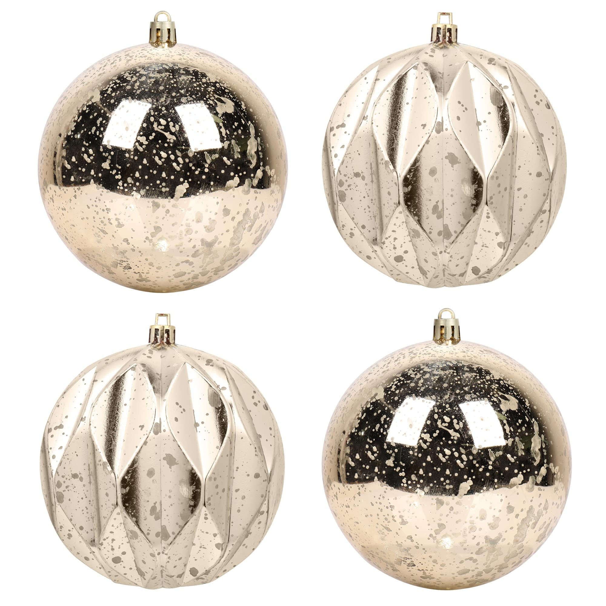 Extra Large Hanging Shatterproof Tree Ball Clear Christmas Ball Ornaments Decorative Mercury Ball... | Amazon (US)