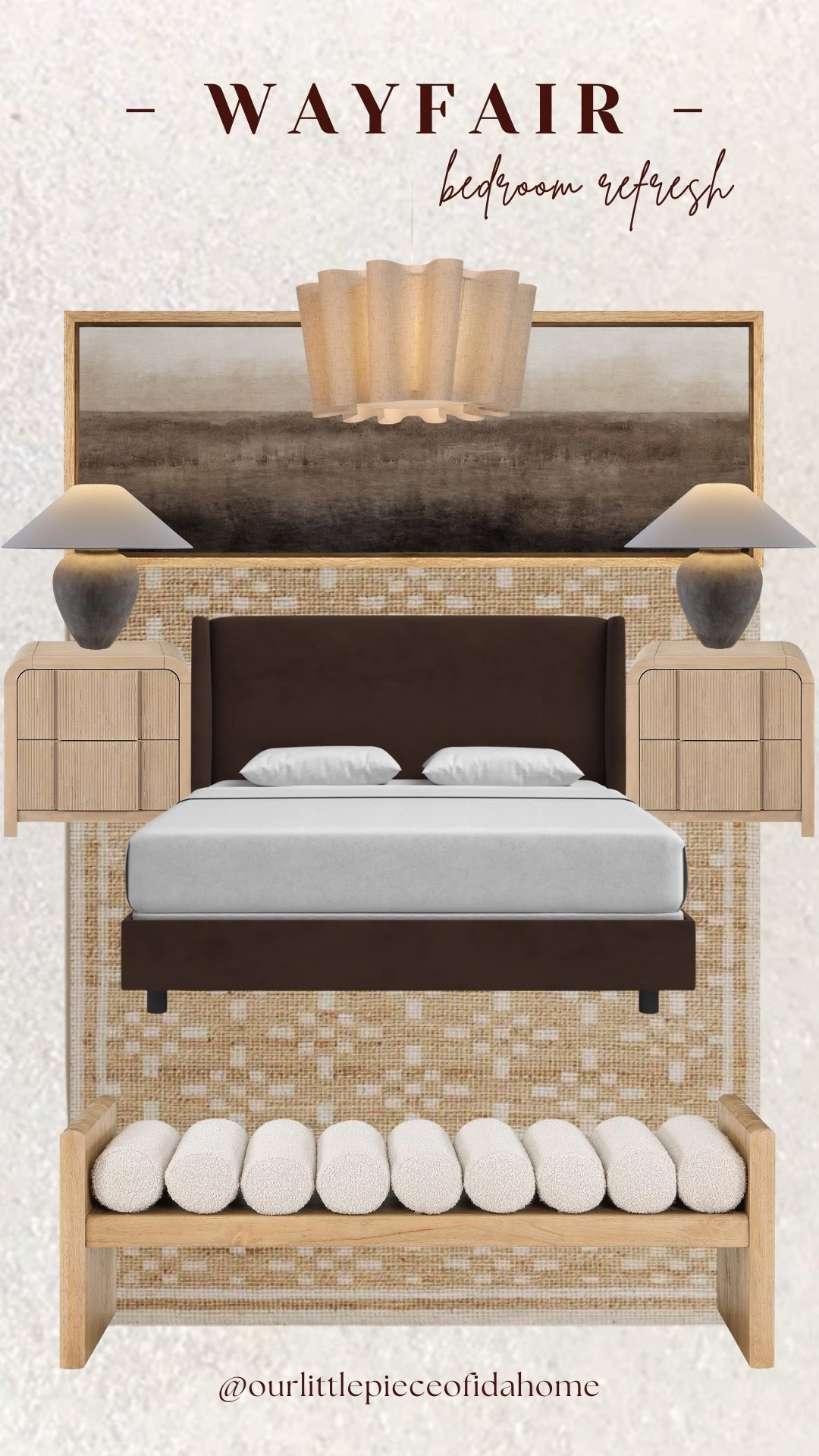 #ad 
This Wayfair bedroom refresh has such a warm, layered feel. I’m especially loving the woven textures, natural wood nightstands, and soft neutral lighting that make the whole space feel inviting without being overdone.

I linked the pieces to recreate this cozy, modern bedroom look.

@wayfair @Shop.LTK #wayfair #WayfairPartner #liketkit

#LTKU #LTKHome #LTKSaleAlert

#LTKHome #LTKSaleAlert