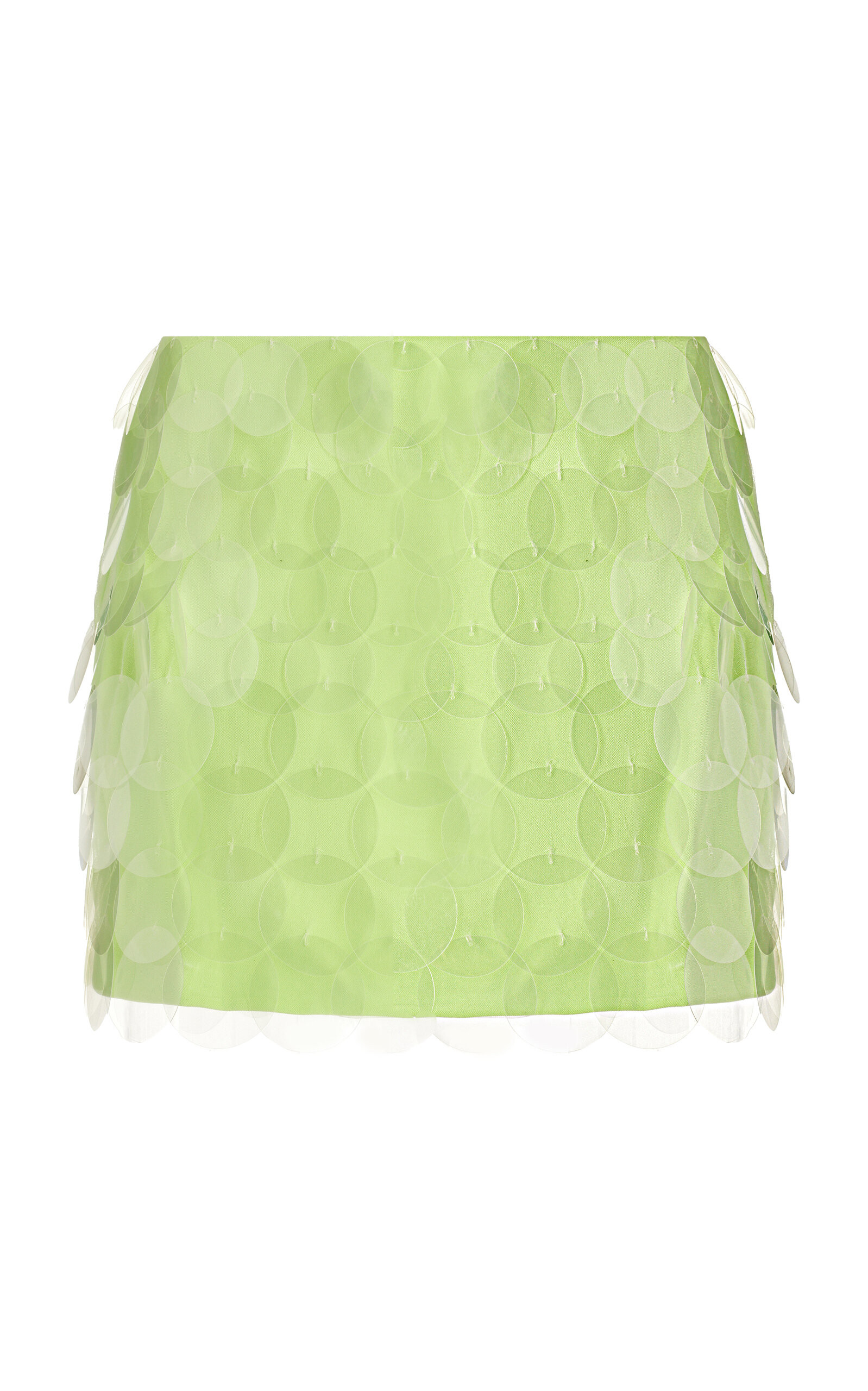 SIMKHAI - Women's Campbell Sequined Mini Skirt - Green - US 8 - Moda Operandi | Moda Operandi (Global)