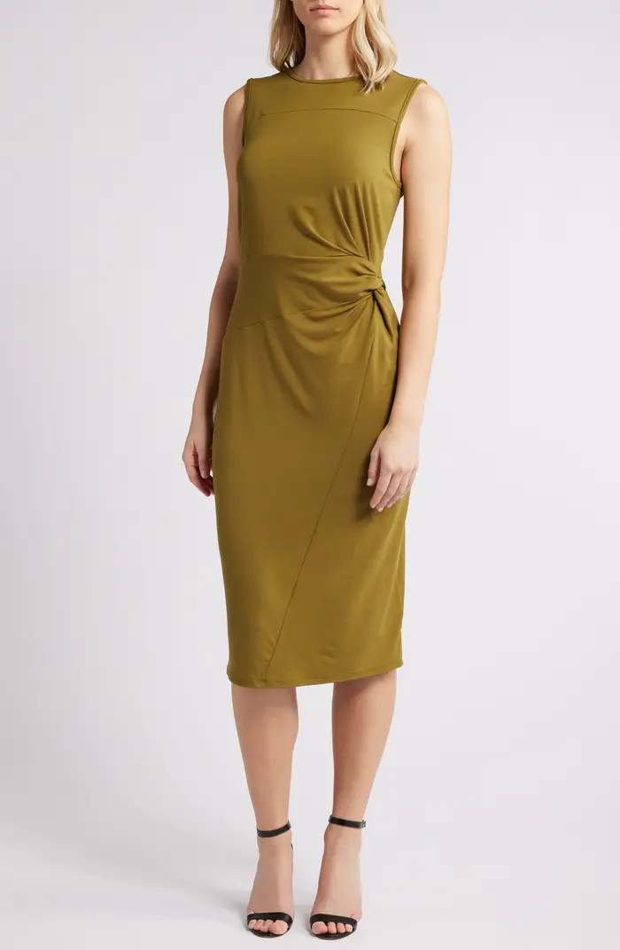 Side Twist Midi Dress | Nordstrom