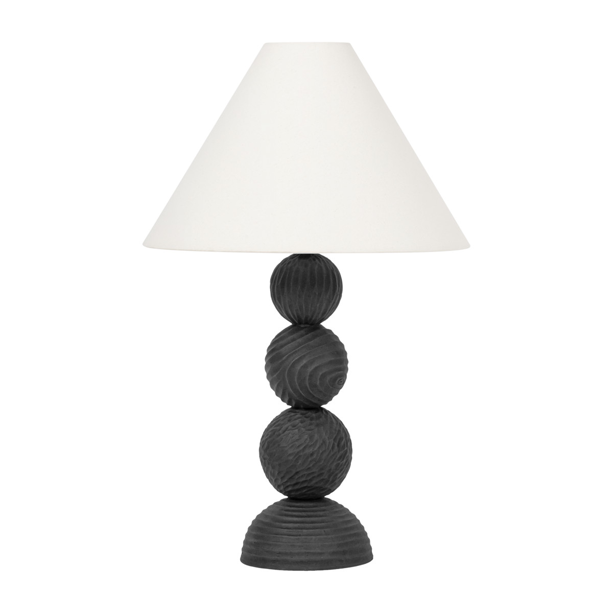 Sweet Stack Black Iron Table Lamp | Mintly Home