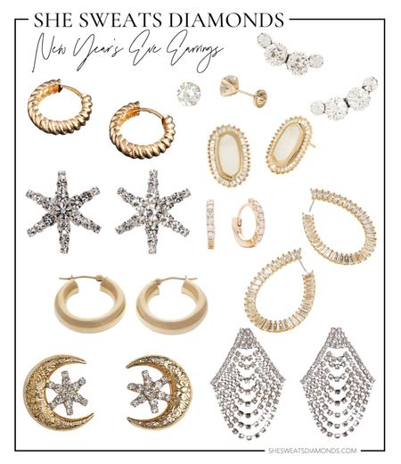 Whether you’re dressing up, down or casually for New Year’s Eve, nothing elevates your look than sparkly crystal earrings or gold earrings!

If you can instantly look dressed up with it in a tee and jeans, the earrings you chose are IT!

#LTKHoliday #LTKstyletip #LTKunder100