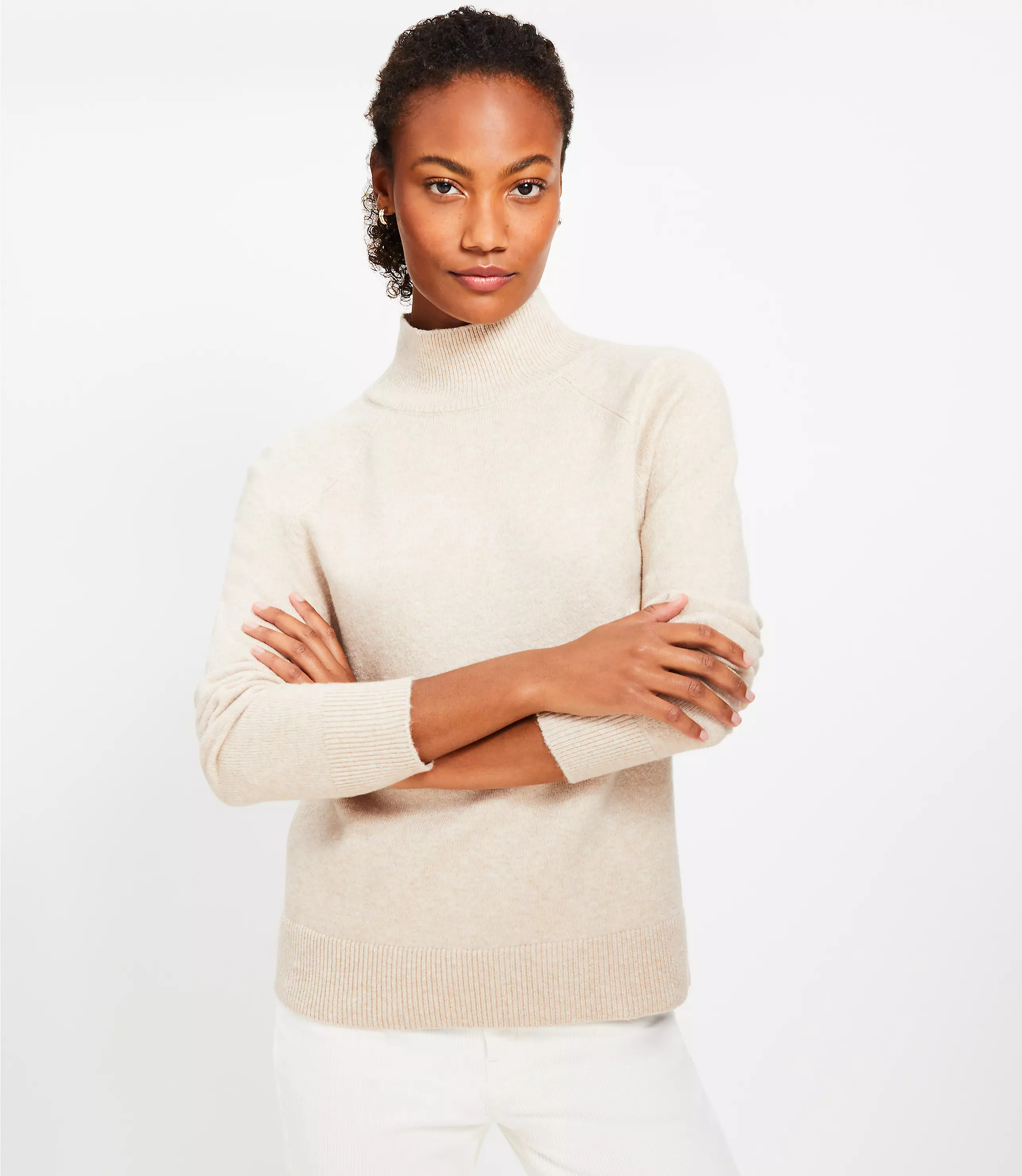 Mock Neck Tunic Sweater | LOFT