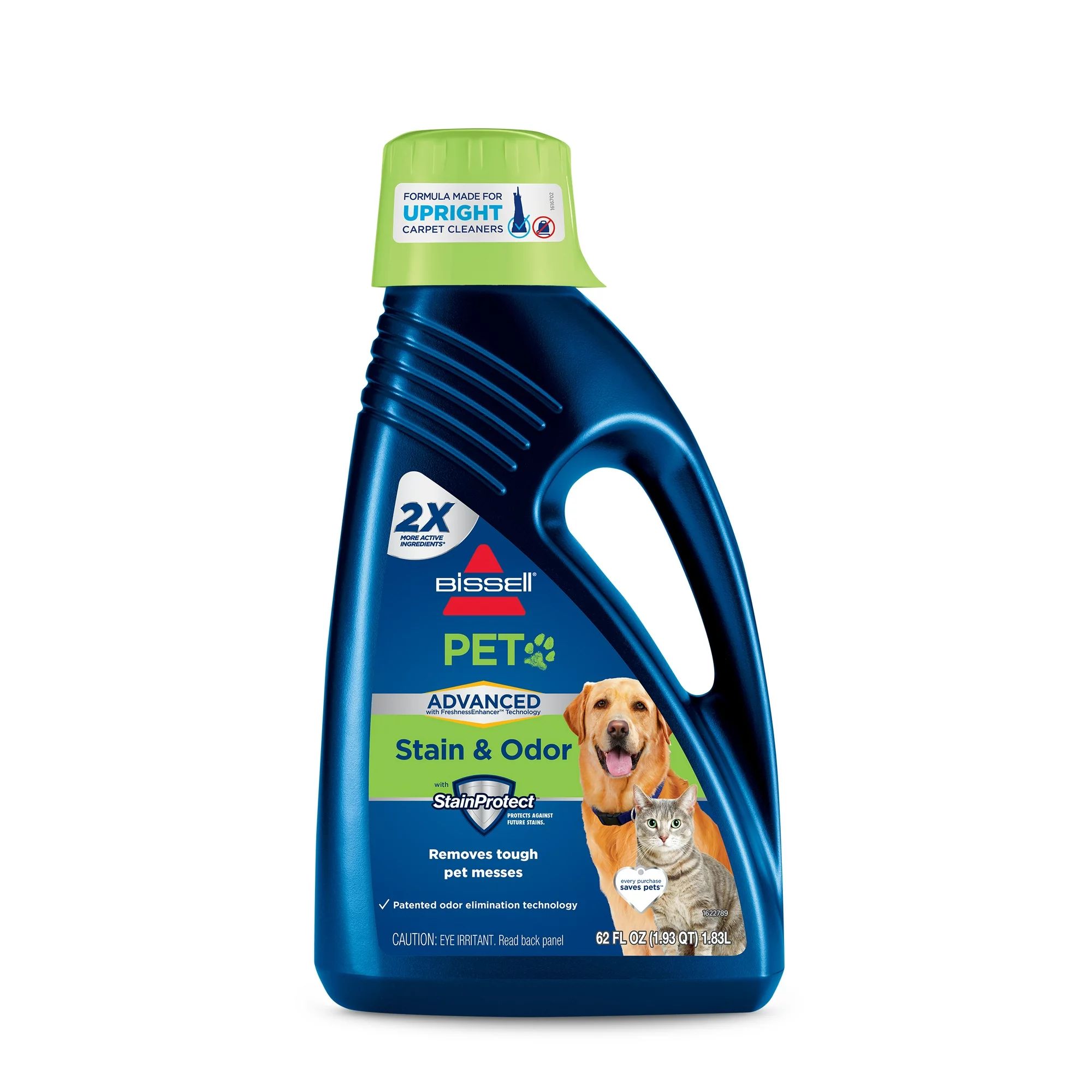 BISSELL ADVANCED PET Stain & Odor Formula for Full Size Carpet Cleaning, 62 oz, 88N2 | Walmart (US)