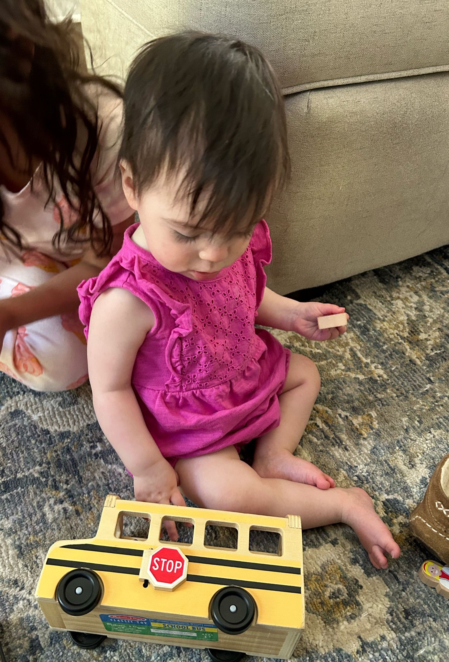 Another great first birthday gift from Melissa & Doug is this wooden school bus. My oldest (who is now 6) got this for her first birthday and it has been well loved by all three of my kids. The older two still play with it too and we just introduced it to the baby who’s almost one. Holds their attention for a good while. 

#LTKBaby #LTKKids